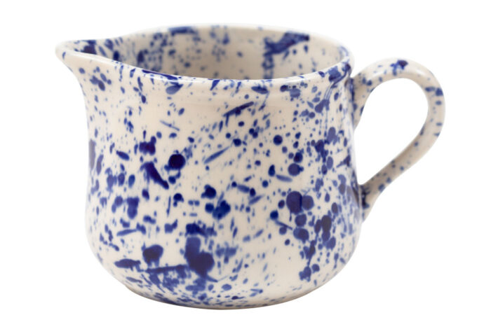 Splatter Milk Jug Blue