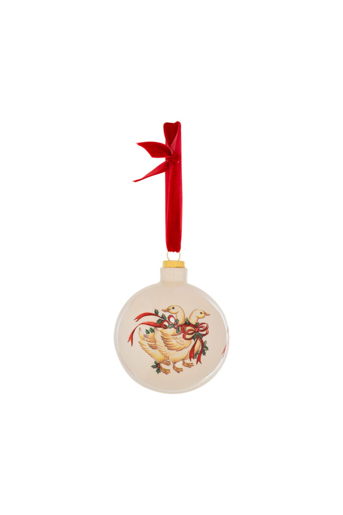 golden geese med bauble