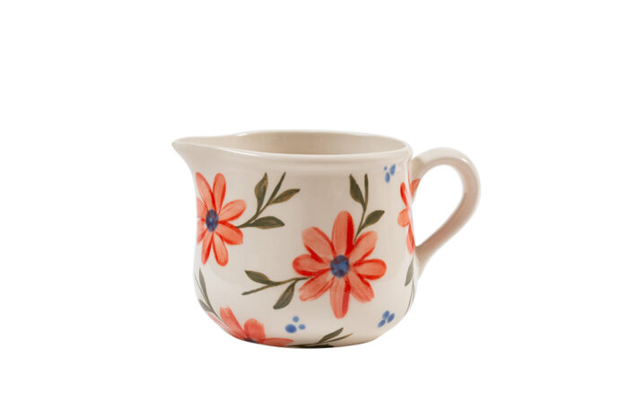 floral milk jug